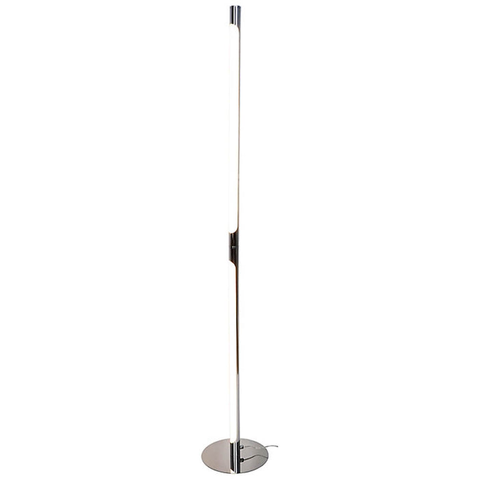 Floor Lamp LED Warm White Slim Chrome Effect Modern Dimmable 1900lm (H)1.36m - Image 5