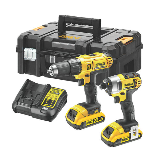 Dewalt Combi Drill And Impact Driver Cordless DCZ298M2T 18V 2x4.0A Charger Case - Image 1