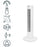 Princess Smart Tower Fan White Air Cooler 3 Speed Oscillating Remote WiFi 50W - Image 2