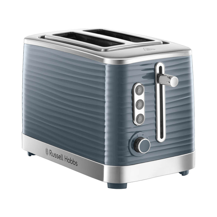 Russell Hobbs 2 Slice Toaster Inspire Grey 6 Settings Removable Crumb Tray 1050W - Image 2