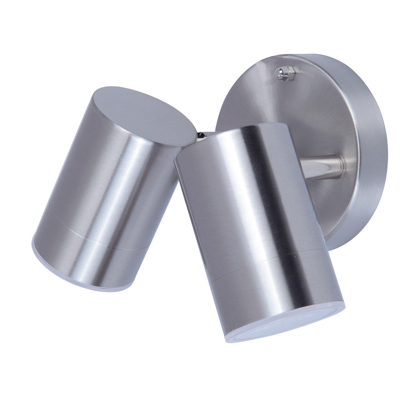 Outdoor Double Wall Light LED Adjustable Stainless Steel Contemporary (Dia)6cm - Image 1