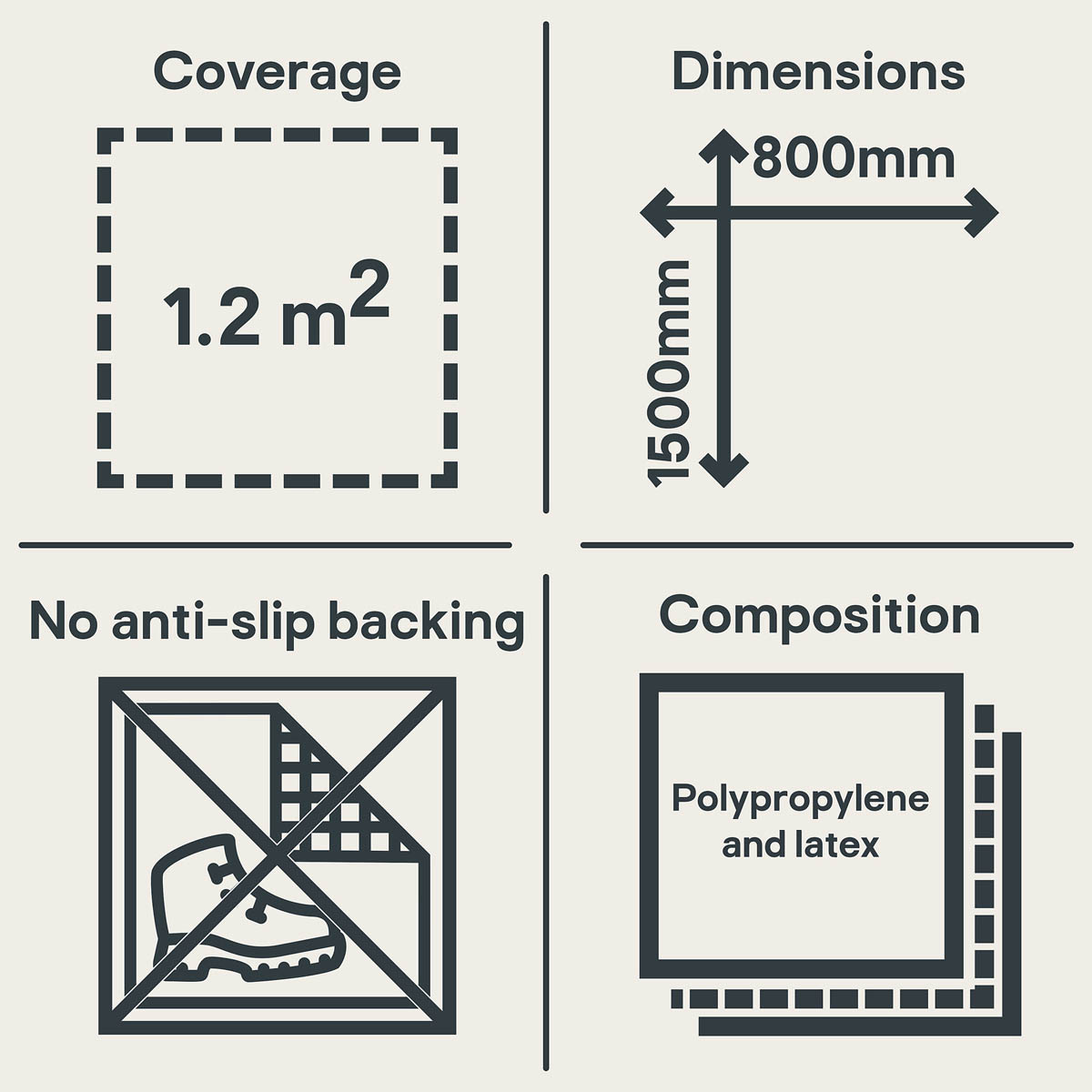 Floor Rug Shaggy Soft Medium Pale Pink Carpet Modern Rectangle (L)150 x (W)80cm - Image 2