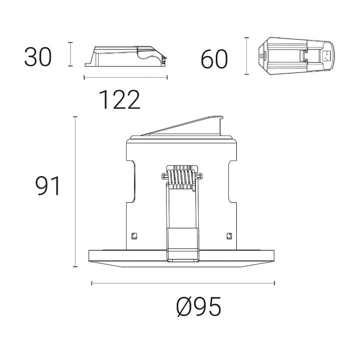 Smart LED Recessed Downlight Cool Warm White 660lm Fire Rated Chrome 8W - Image 3