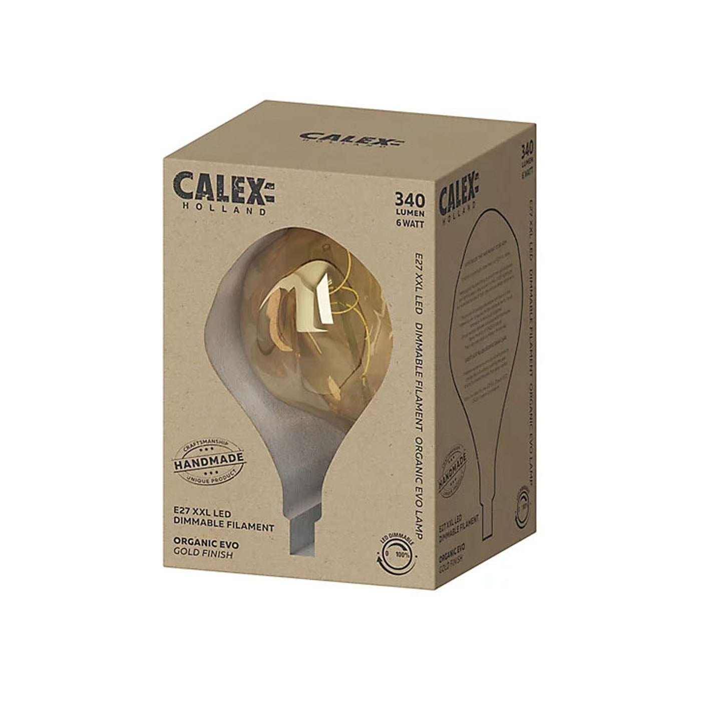 LED Light Bulb Filament Amber Balloon Dimmable Extra Warm White Indoor XXL E27 - Image 3