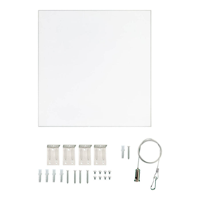 LED Panel Light Ceiling Matt White Porcelain Effect Square Minimalistic (L)595mm - Image 3