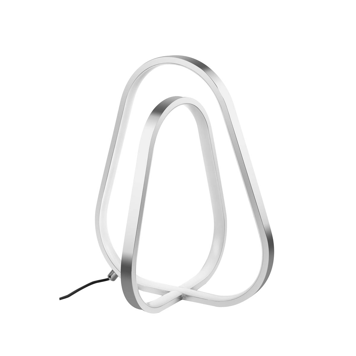 LED Table Lamp Warm White Twisted Pendant Polished Chrome Effect Dimmable Modern - Image 3