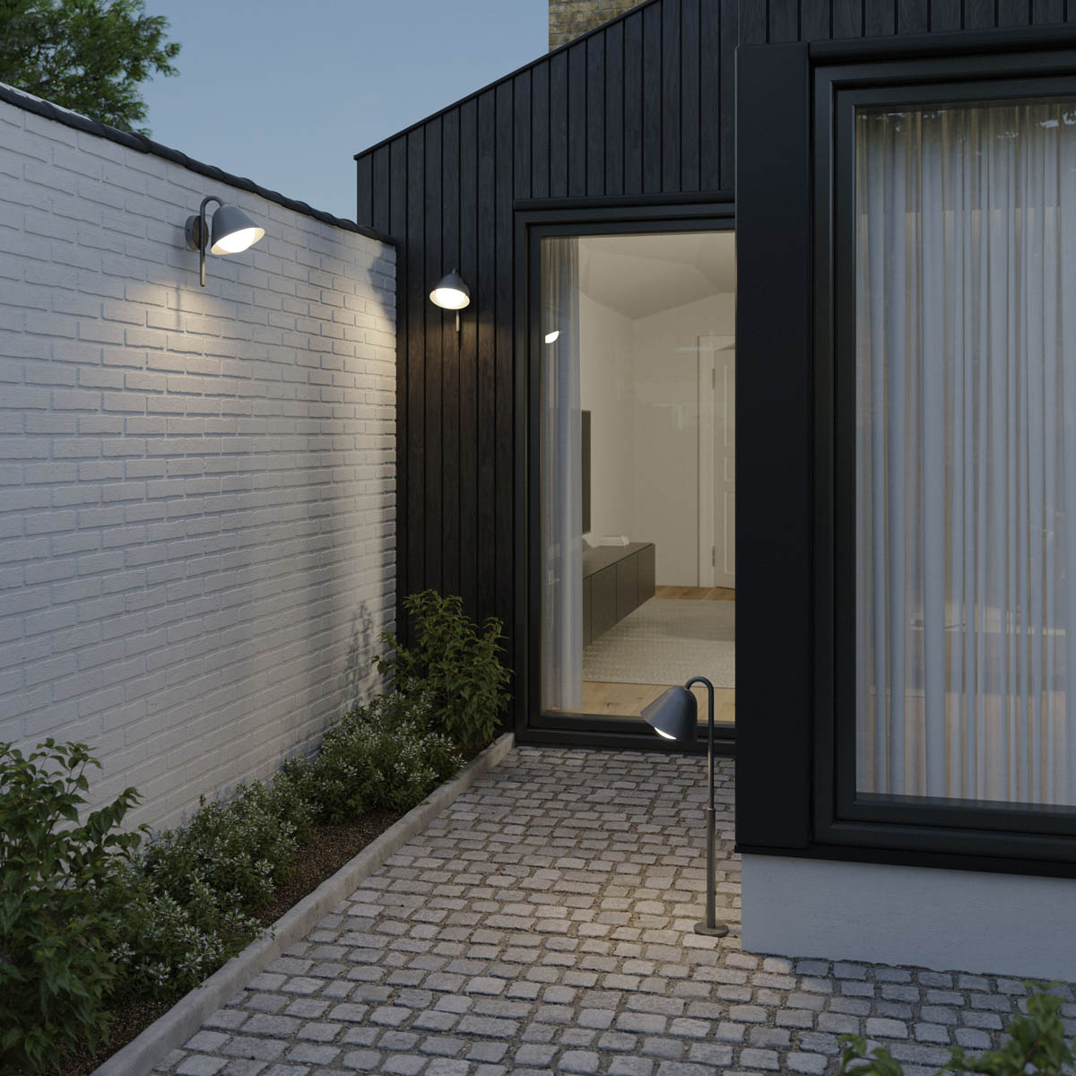 Outdoor Post Light 1 Lamp LED Neutral White Metal Plastic Dark Grey (H)730mm - Image 6