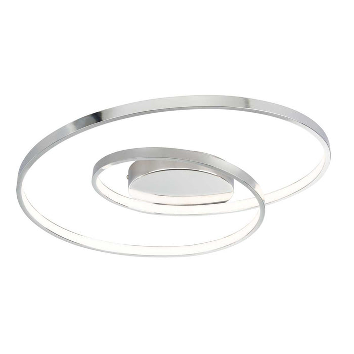 Ceiling Light Integrated LED Warm White Metal Plastic Chrome Effect Modern - Image 4