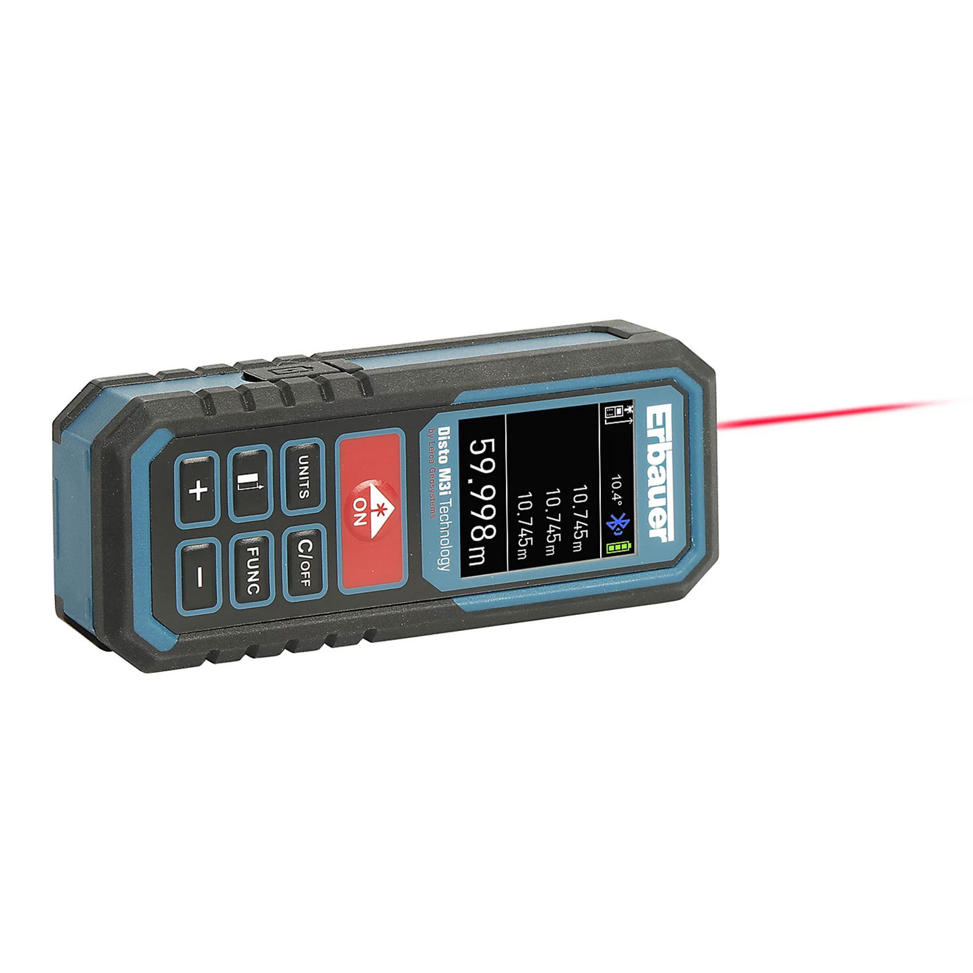 Erbauer Laser Distance Measurer 60m Bluetooth USB Rechargeable IP54 - Image 3