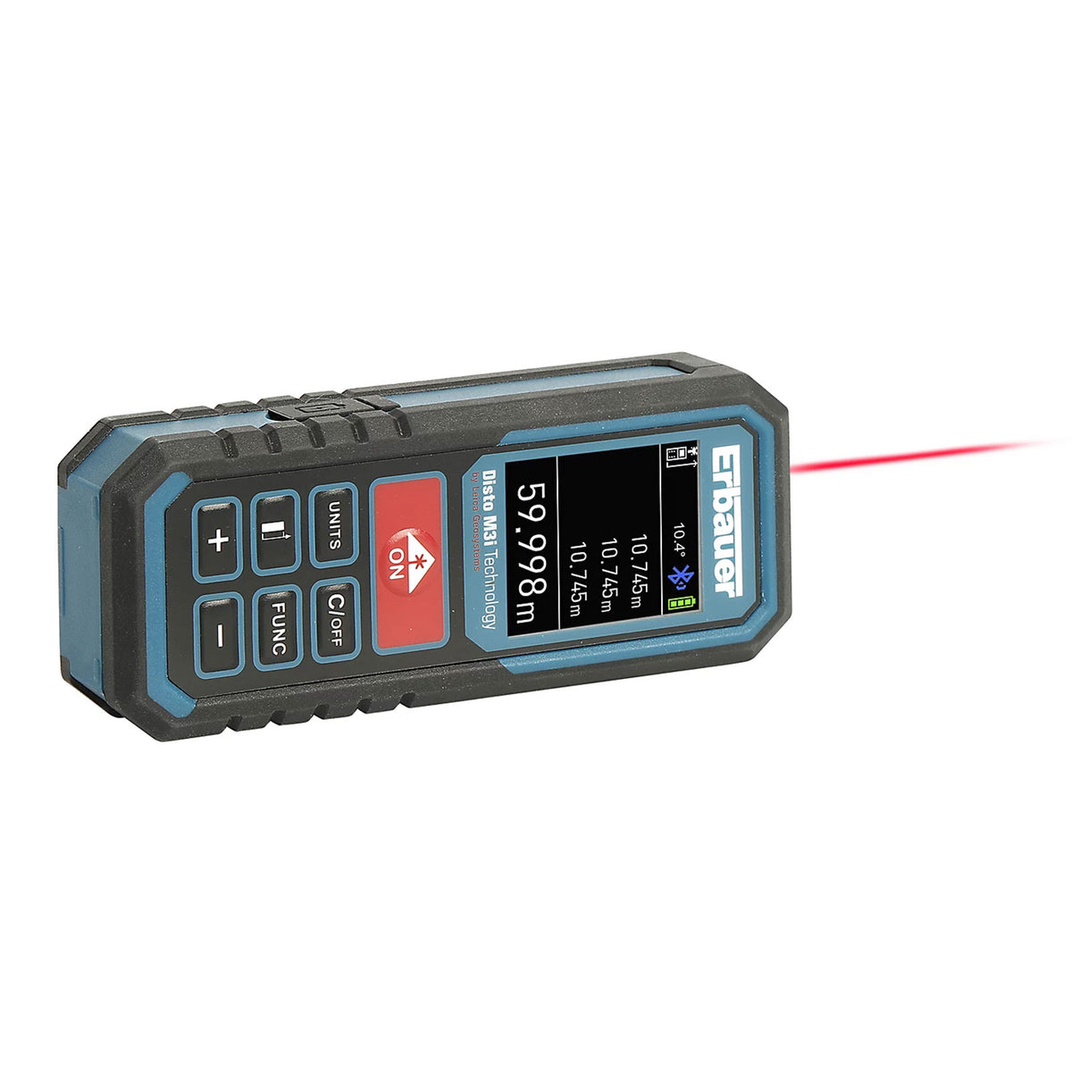 Erbauer Laser Distance Measurer 60m Bluetooth USB Rechargeable IP54 - Image 3