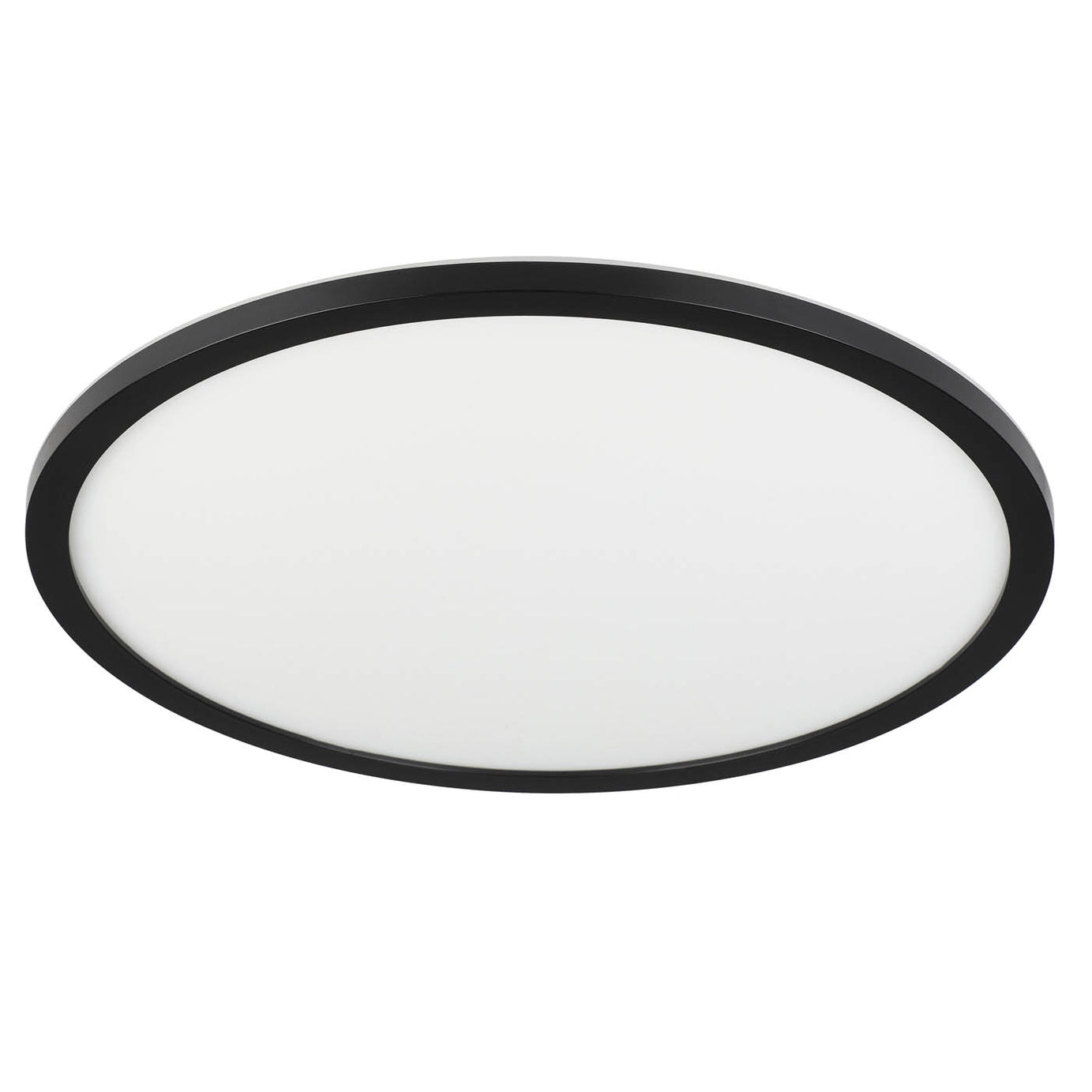 LED Ceiling Light Round Dimmable Matt Plastic Black Modern Hallway Bathroom - Image 1