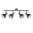 Spotlight Bar 4 Lamp LED Steel Matt Pewter Effect Adjustable Dimmable Industrial - Image 1