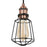 Ceiling Light 3 Way Matt Black Steel Dimmable Caged Pendant Living Bedroom 10W - Image 4