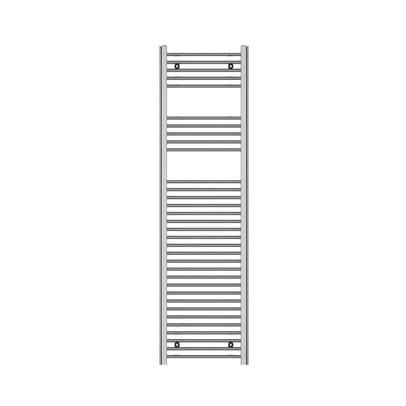 Flomasta Towel Rail Radiator Flat Chrome 1531BTU Vertical Bathroom H160xW45cm - Image 3