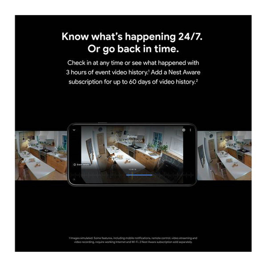 Google Nest Security Camera Wireless 2 x Li-Ion Battery 1080p HDR Indoor Outdoor - Image 7