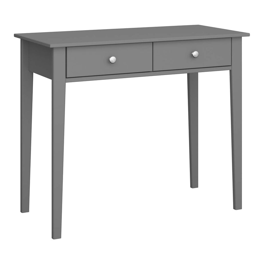 Valenca Dressing Table 2 Drawer Satin Grey Painted (H)765mm (W)1000mm (D)450mm - Image 5