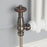 Radiator Valve Lockshield Angled Thermostatic Polished Black Traditional - Image 3