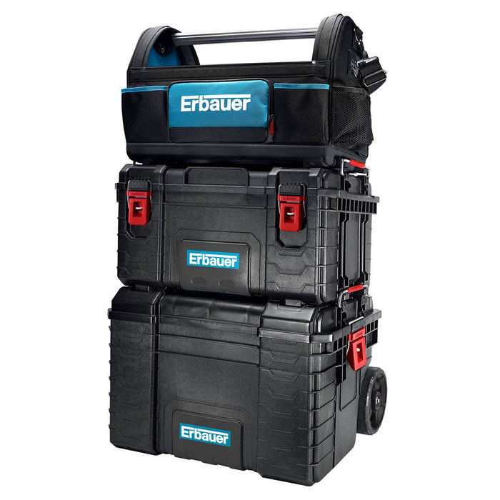 Erbauer Tool Bag Heavy Duty Multi Pockets Shoulder Strap Storage Tote (L)260mm - Image 3