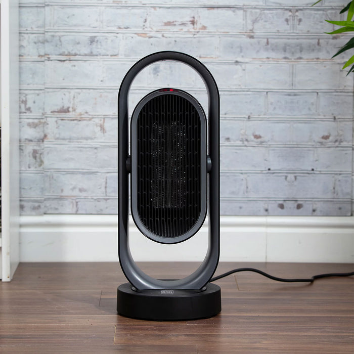 Tower Fan Heater Electric Black Ceramic Timer Portable Oscillating Remote 1.8kW - Image 7