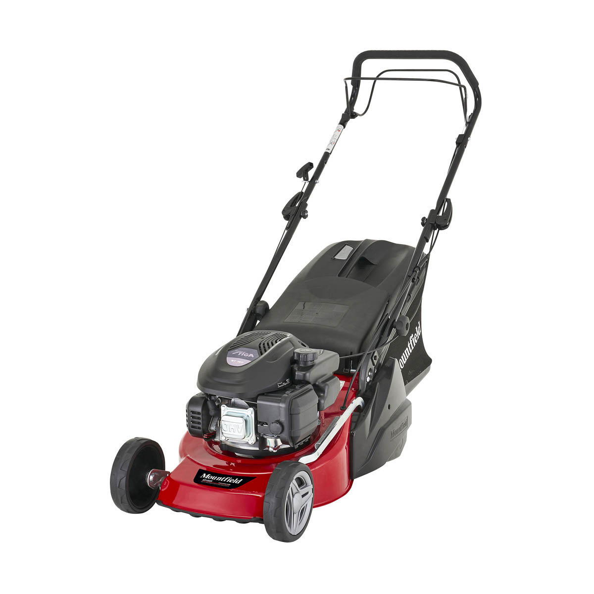 Mountfield Rotary Lawnmower 41cm Petrol SP160R 123cc Hand Propelled Rear Roller - Image 1