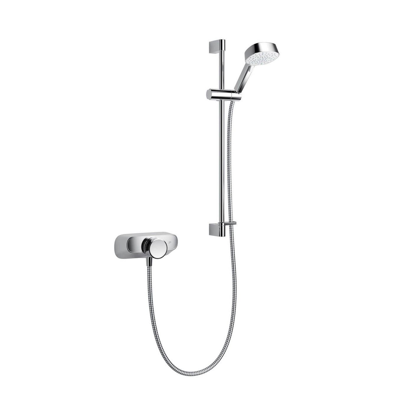 Mira Form Chrome effect Rear fed Thermostatic Mixer Shower & 1.25m hose length - Image 1