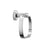 Towel Ring Holder Wall-Mounted Round Polished Chrome Effect Zinc Alloy (W)23cm - Image 3