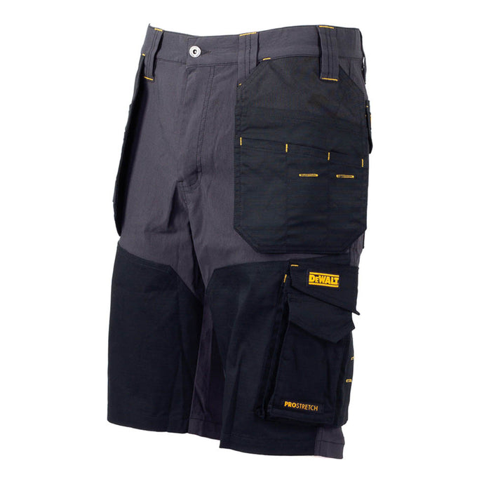 DeWalt Work Shorts Mens Slim Fit Grey Black Lightweight Multi Pockets Cargo W36" - Image 6