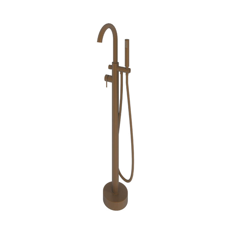 Freestanding Bath Filler Tap Mono Shower Mixer Bronze Single Spray Pattern - Image 3
