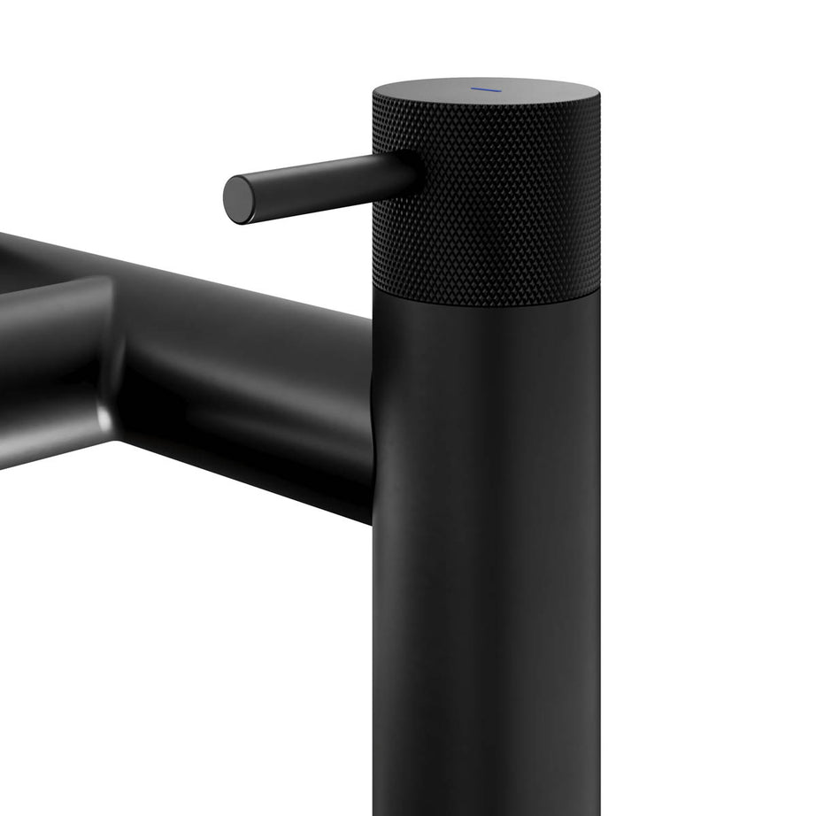 Bath Filler Tap Mixer Matt Black Double Lever Bathroom Modern Deck Faucet - Image 7