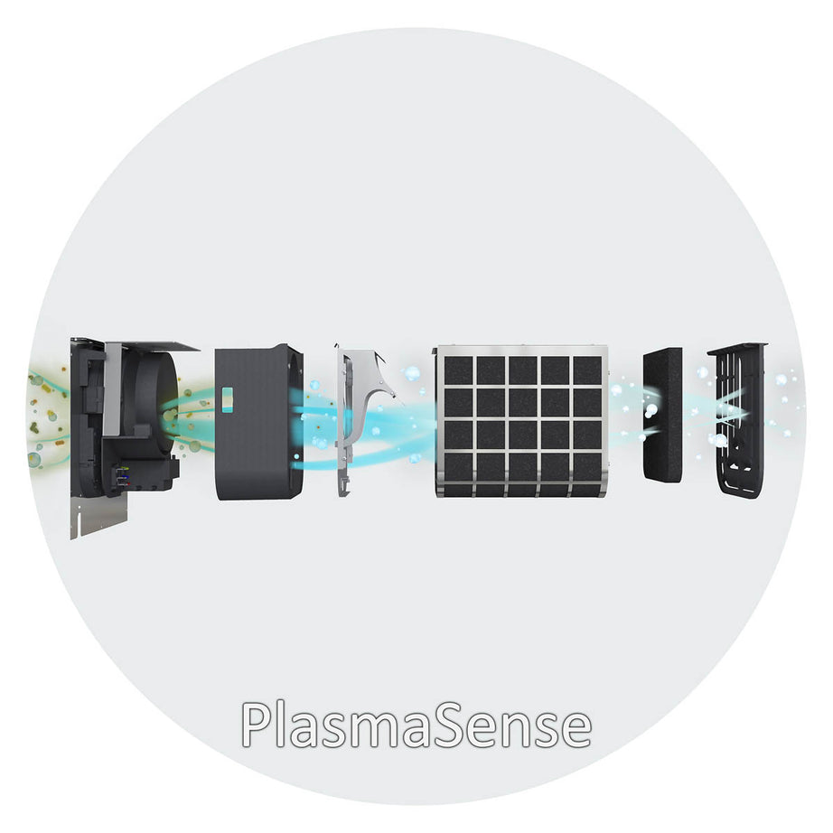 Cooker Hood Angled GHAG90PLAS Black Steel Glass Extractor Fan (W)89.8cm - Image 9