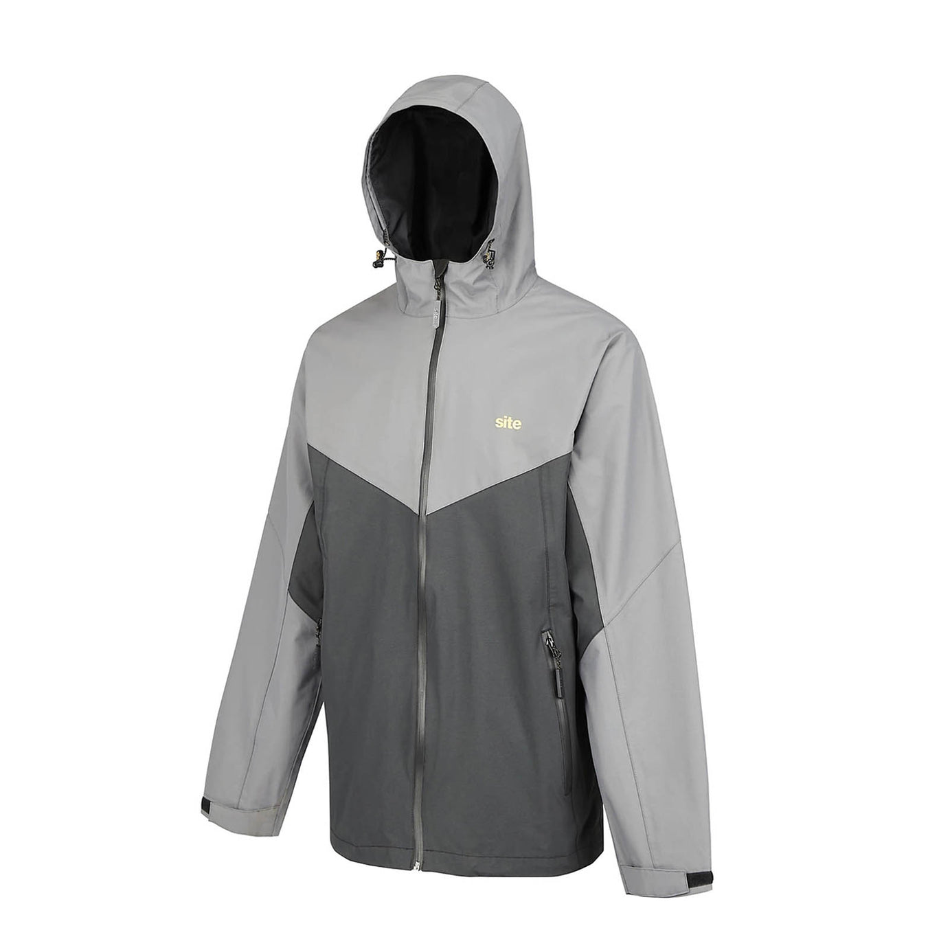 Site Messner Work Jacket Black Grey Medium Heavy Duty Workwear - Image 2