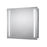 Bathroom Mirrored Cabinet Soft Close Wall Mounted Illuminated (W)650mm (H)600mm - Image 1