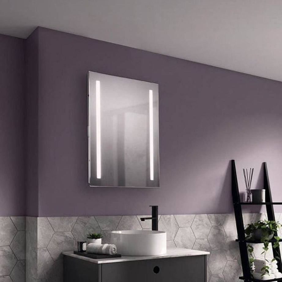 Sensio Bathroom LED Mirror Illuminated Wall-Mounted Rectangular (H)70 (W)50cm - Image 2