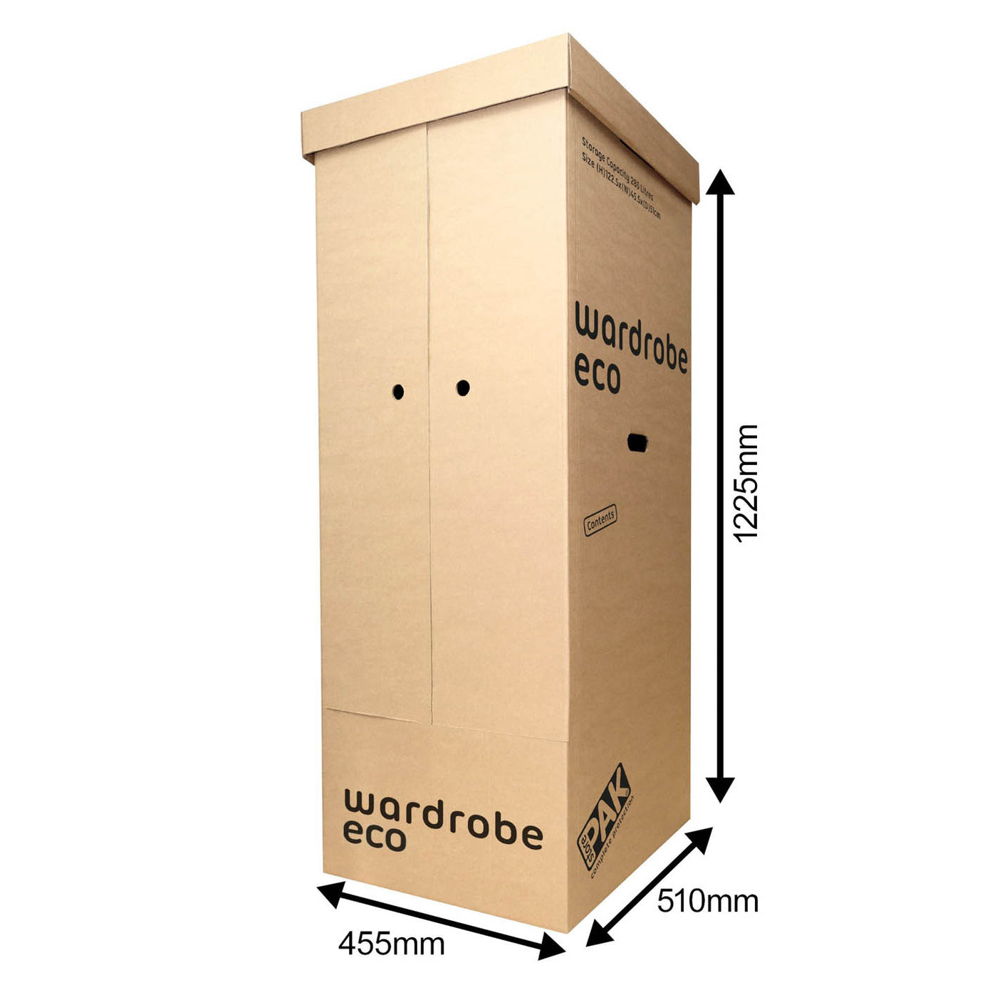 StorePAK Wardrobe Box Hanging Rails Cardboard Transporting Moving Storing 2 Pack - Image 2