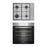 Beko Oven & Gas Hob Pack Built-In Multifunction 4 Burner Stainless Steel 66L - Image 1