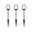 Stake Light LED Matt Black Outdoor Plastic Neutral White 100lm 4.8W Pack Of 3 - Image 1