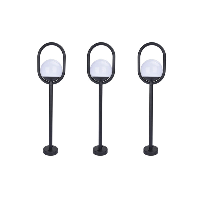 Stake Light LED Matt Black Outdoor Plastic Neutral White 100lm 4.8W Pack Of 3 - Image 4