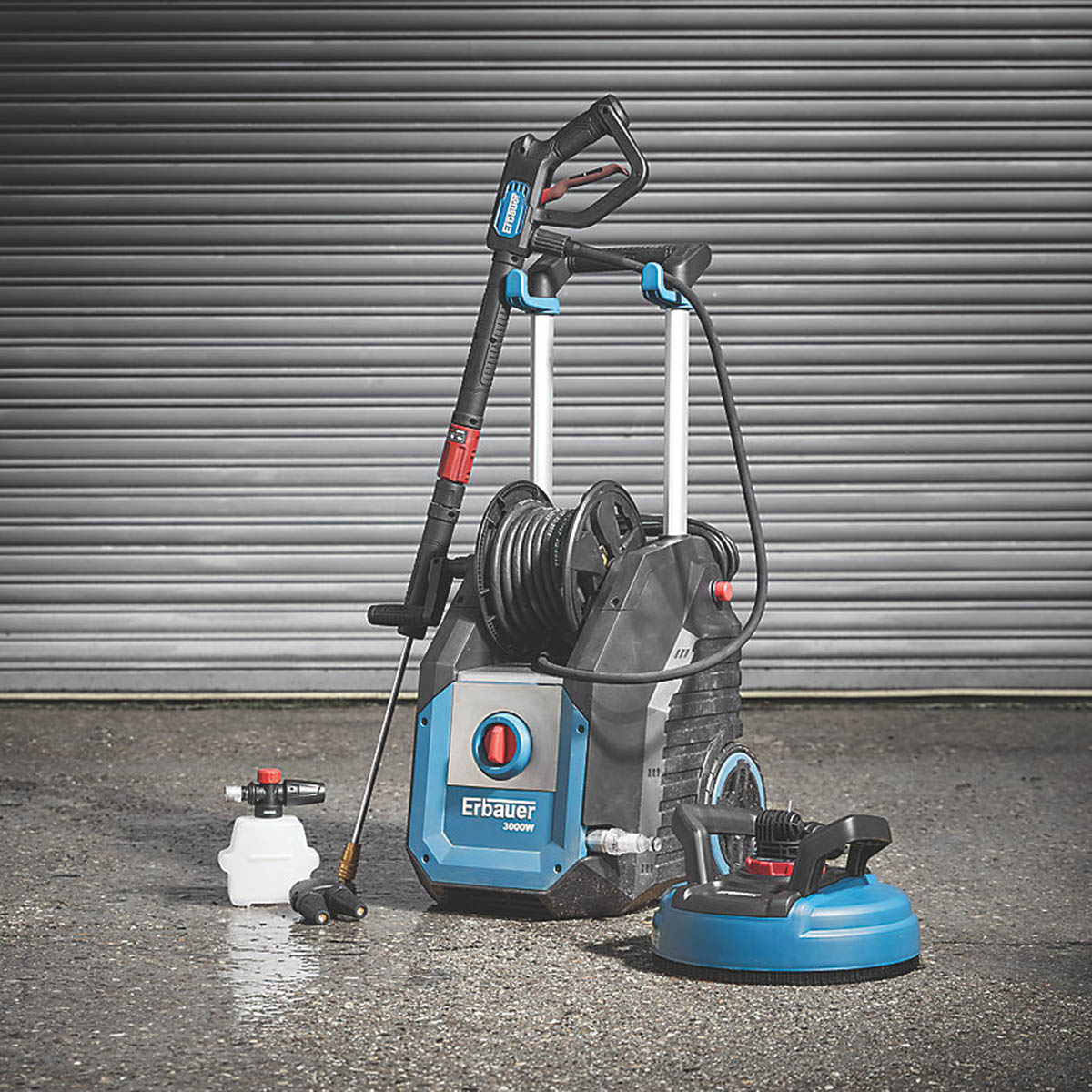 Erbauer Pressure Washer Electric 3kW EBPW3000 Garden Patio Car Jet Wash Compact - Image 1