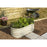 Garden Raised Bed Kit Metal Cream Outdoor Planter Vegetable Fruit 124x60cm - Image 2