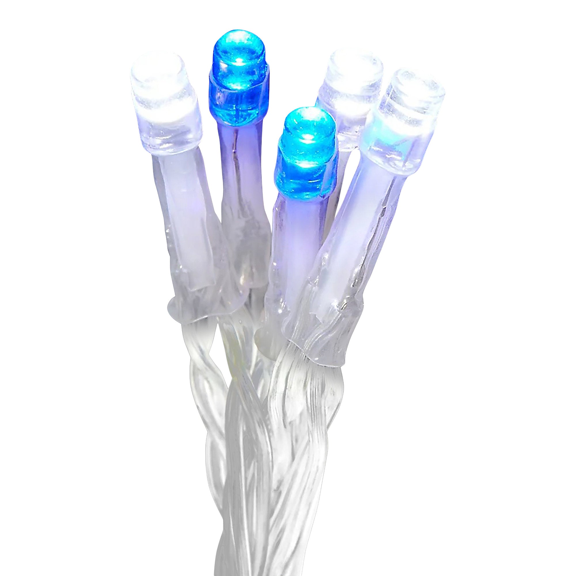 Christmas LED String Lights Cold White Blue Icicle Outdoor 8 Functions 29.8m - Image 2