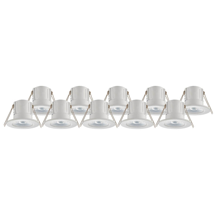 LED Downlights Dimmable Warm White Compact Low Profile 6W IP65 Pack of 10 - Image 1