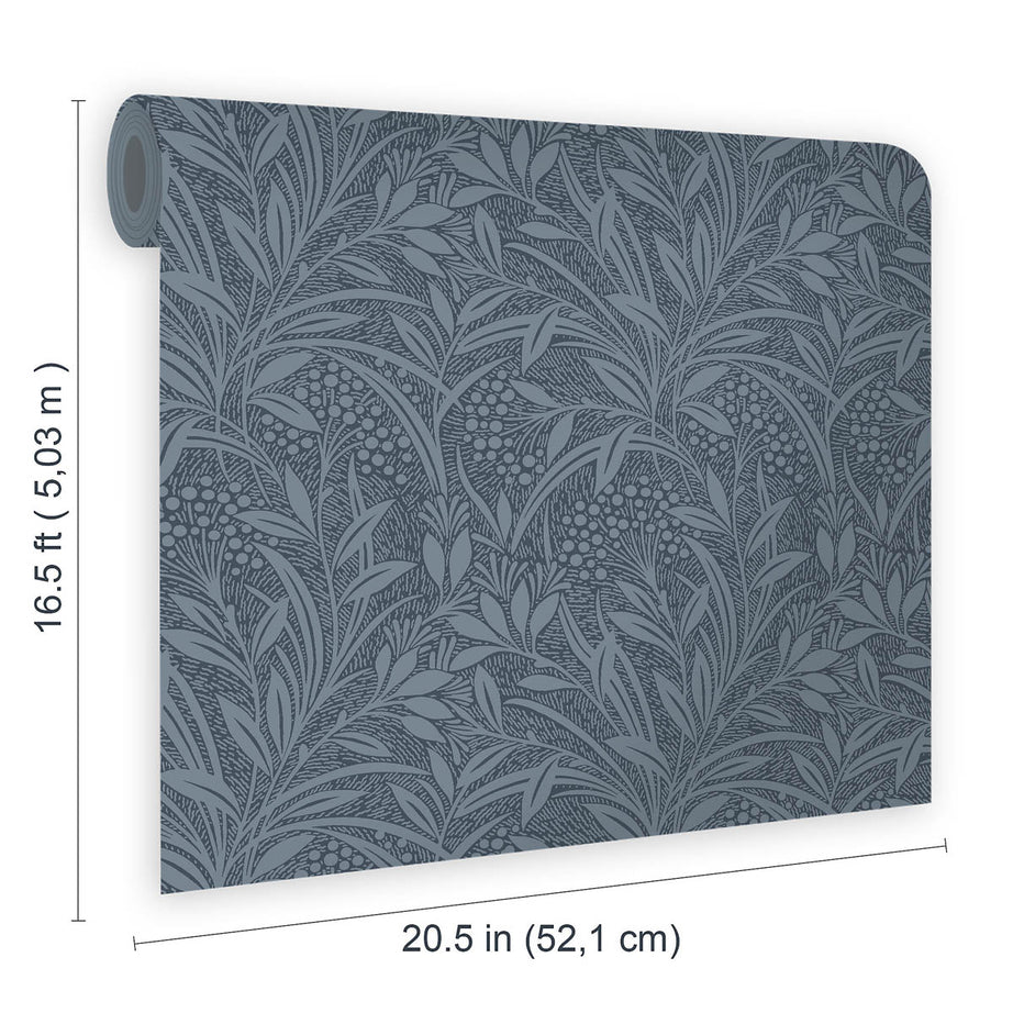 Laura Ashley Wallpaper Matt Barley Leaf Dusky Seaspray Smooth Washable 5.2m² - Image 2