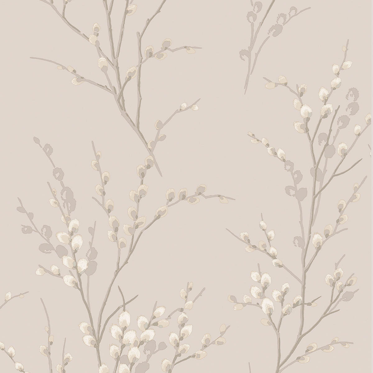 Laura Ashley Wallpaper Matt Dove Grey Willow Floral Smooth Washable 5.2m² - Image 1