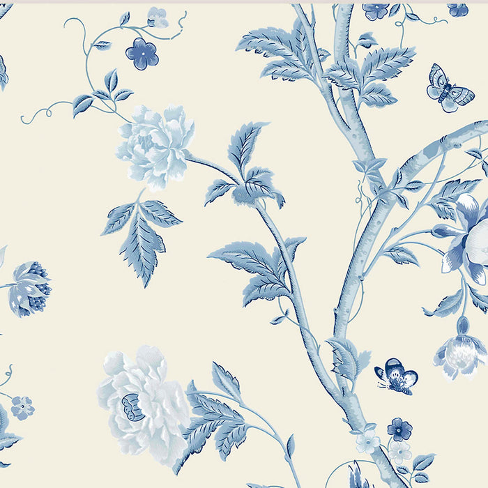 Laura Ashley Wallpaper Summer Palace Royal Blue Floral Smooth Washable 5.2m² - Image 5