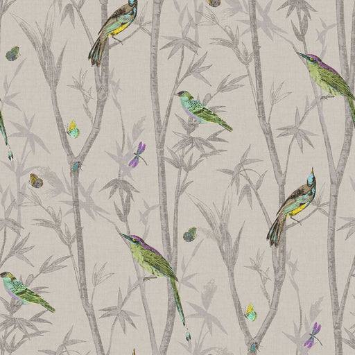 Next Wallpaper Chinoiserie Bird Trail Patterned Paper Natural Matt Smooth 5.3m² - Image 1