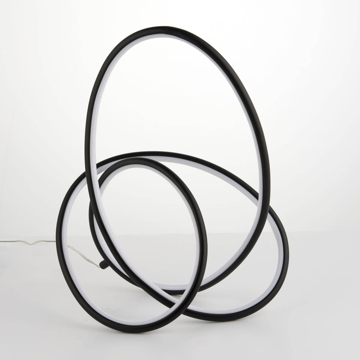 LED Table Lamp Spiral Black Warm White Decorative Living Room Modern Elegant - Image 2