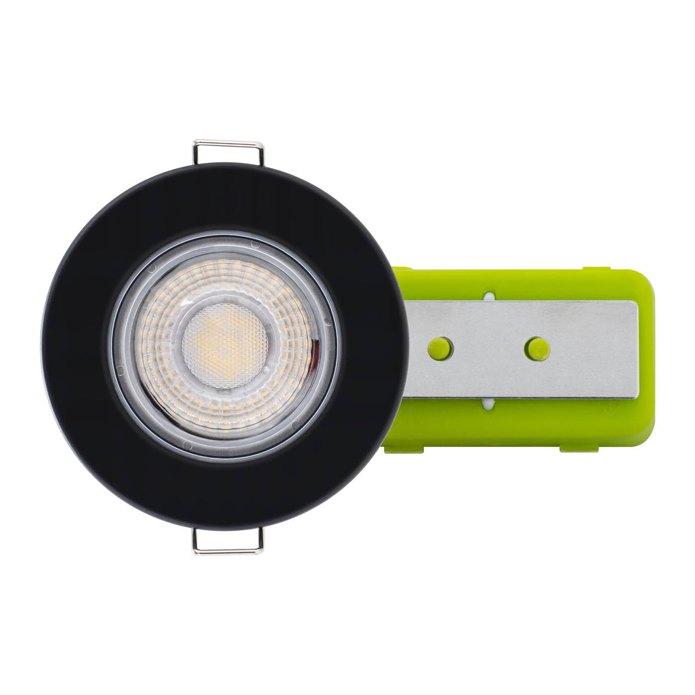 Downlight LED Matt Black Fixed Warm White 450lm Dimmable Fire rated Pack Of 6 - Image 3