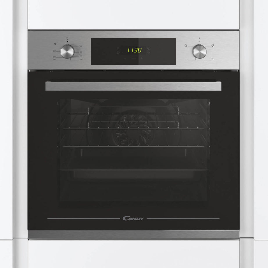 Candy Built-In Oven 65L Stainless Steel Effect Single Fan Touch Control Modern - Image 1