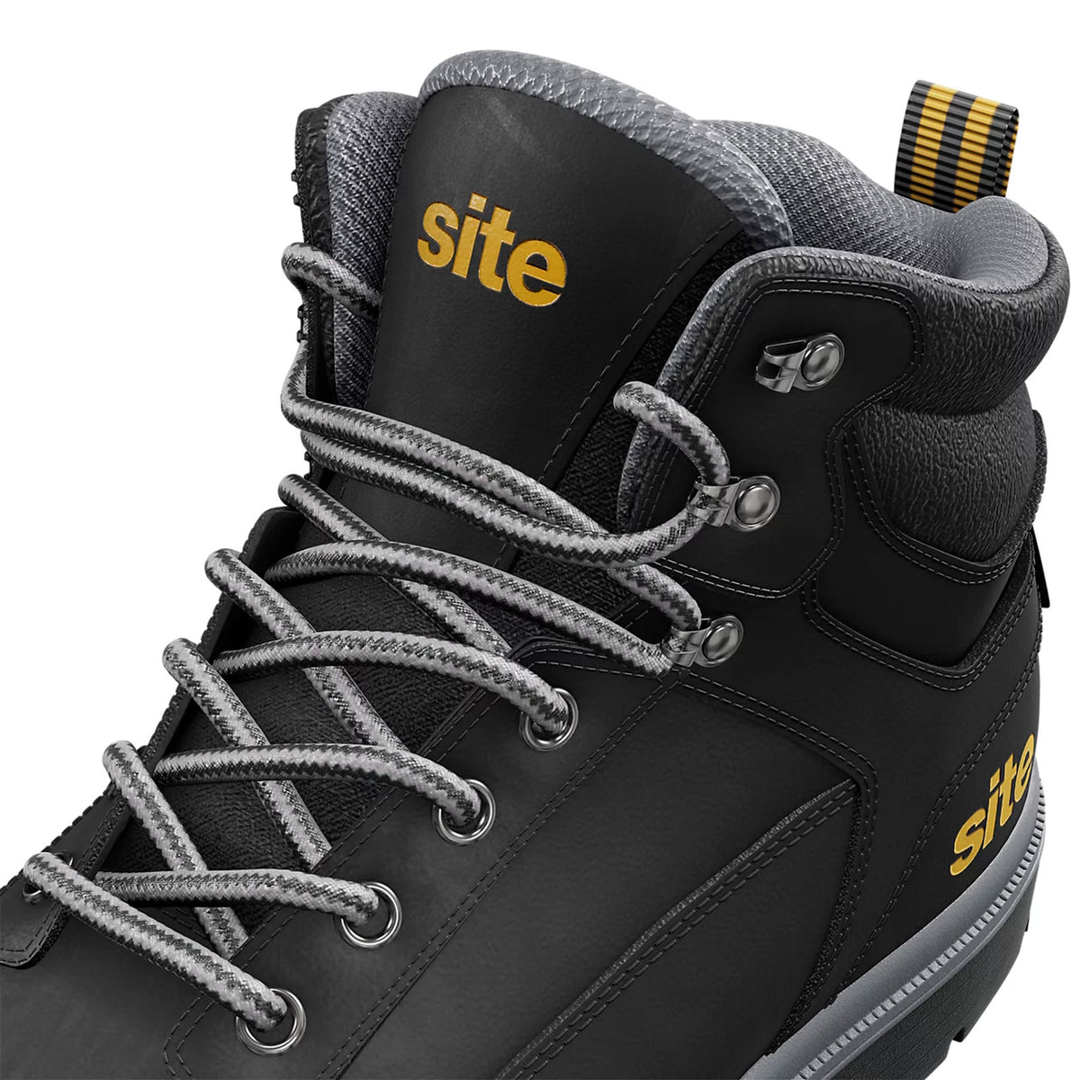 Site Safety Boots Mens Black Standard Fit Steel Toe Work Shoes Size 8 Marble2.0 - Image 6