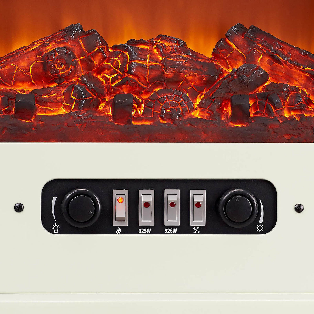 Focal Point Electric Stove 1850W Matt Cream Freestanding Heater Traditional - Image 8